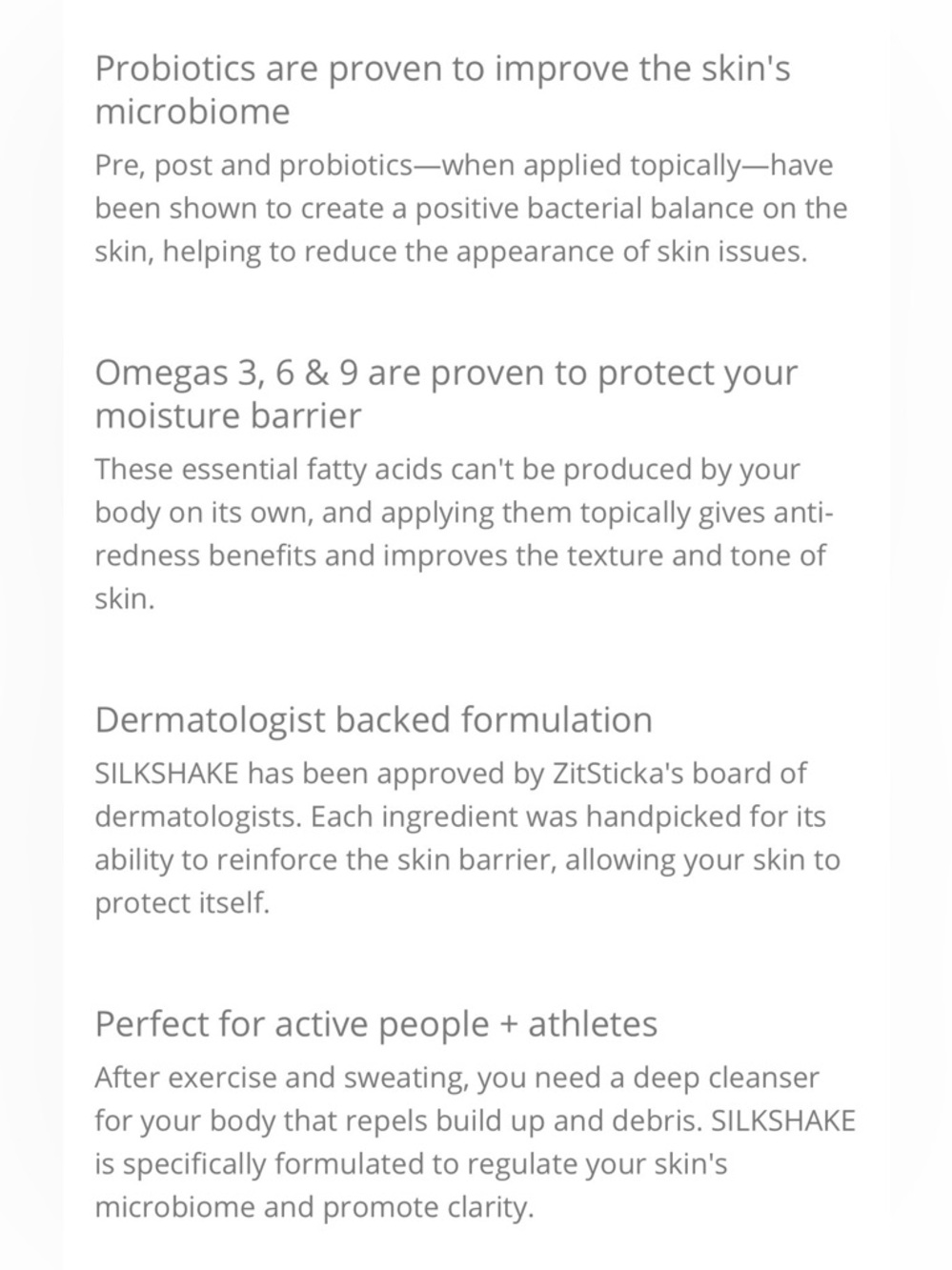 SILKSHAKE by ZitSticka Probiotic-Rich Body Cleanser for Acne-Prone Skin - Picture 6 of 8